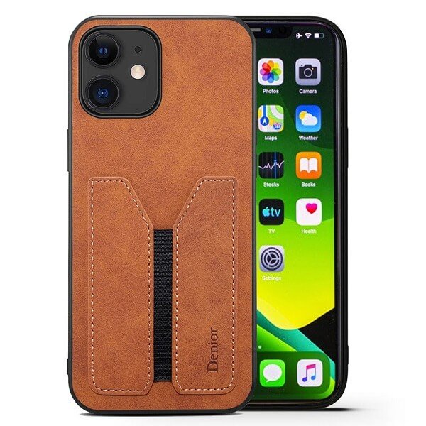 Brown Denior Apple iPhone 11 Leather Case Brown Denior Apple iPhone 11 Leather Case